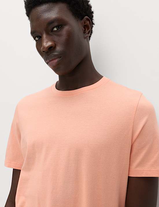 5 Pack Pure Cotton Crew Neck T-Shirts