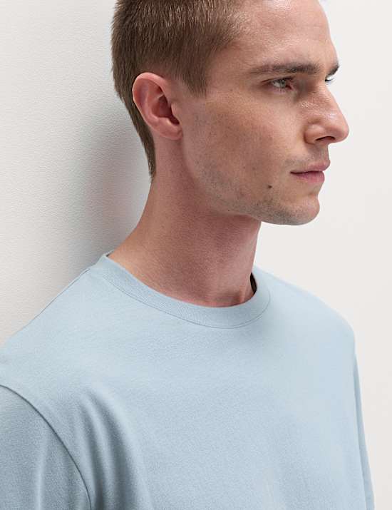 7 Pack Pure Cotton Crew Neck T-Shirts