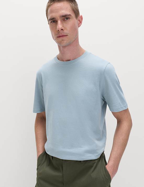 7 Pack Pure Cotton Crew Neck T-Shirts