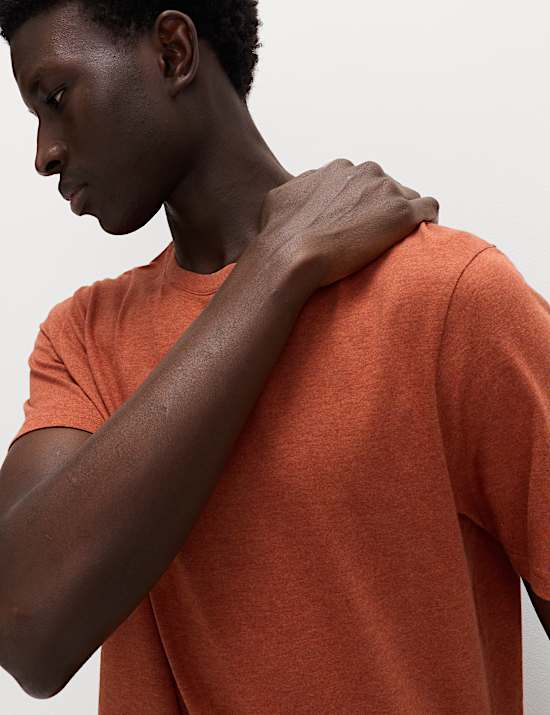 7 Pack Pure Cotton Crew Neck T-Shirts