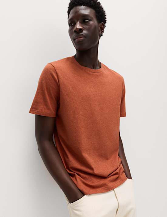 7 Pack Pure Cotton Crew Neck T-Shirts