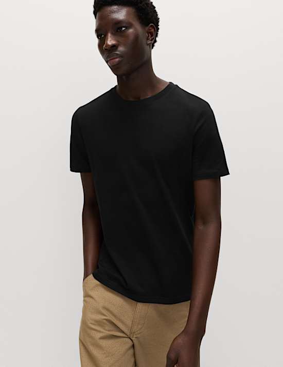 7 Pack Pure Cotton Crew Neck T-Shirts