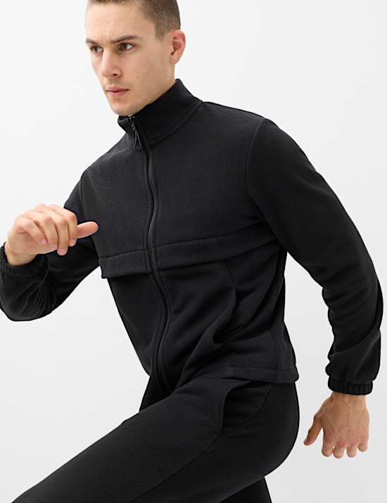 Funnel Neck Long Sleeve Micro Fleece