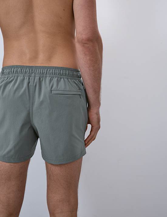 Mid Length Quick Dry Stretch Swim Shorts
