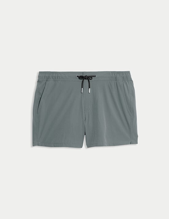 Mid Length Quick Dry Stretch Swim Shorts