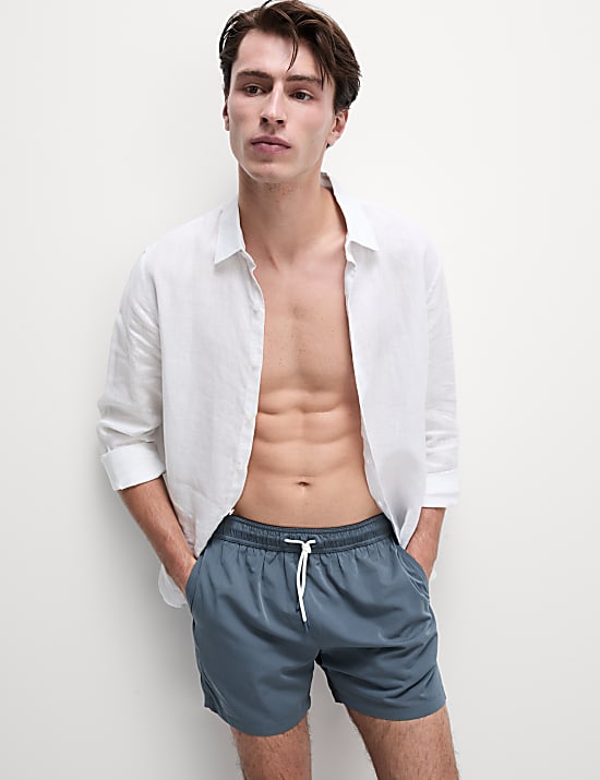 Quick Dry Plain Swim Shorts