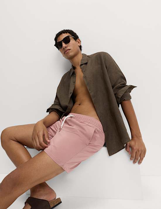 Quick Dry Plain Swim Shorts