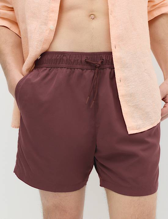 Schnell trocknende, einfarbige Schwimmshorts