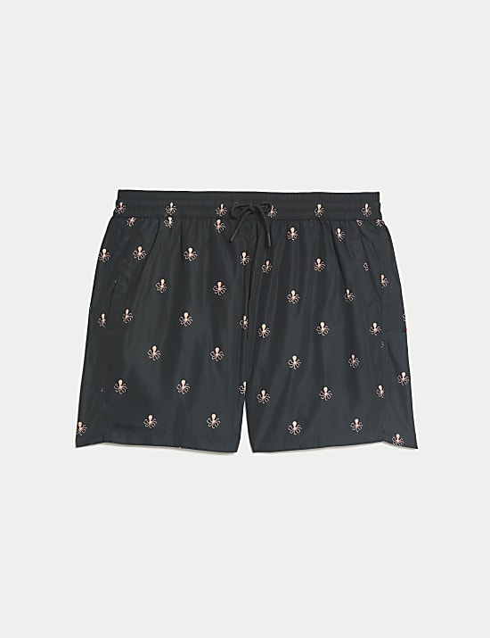 Εμπριμέ μαγιό-σορτς που στεγνώνει γρήγορα