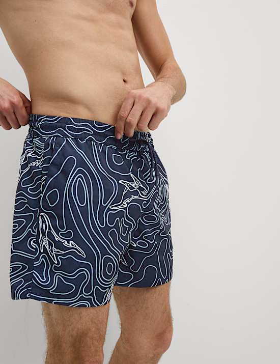 Quick Dry Printed Swim Shorts