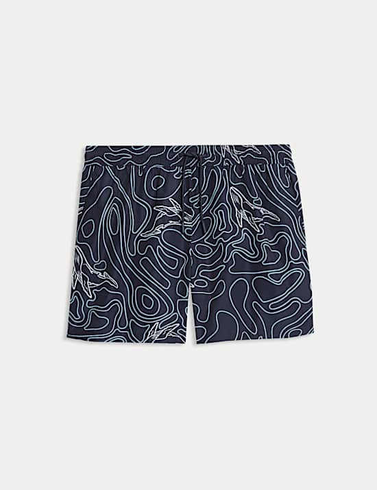 Quick Dry Printed Swim Shorts
