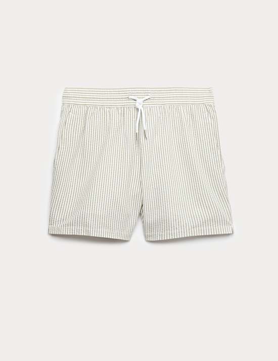 Short de bain &agrave; motif gaufr&eacute;