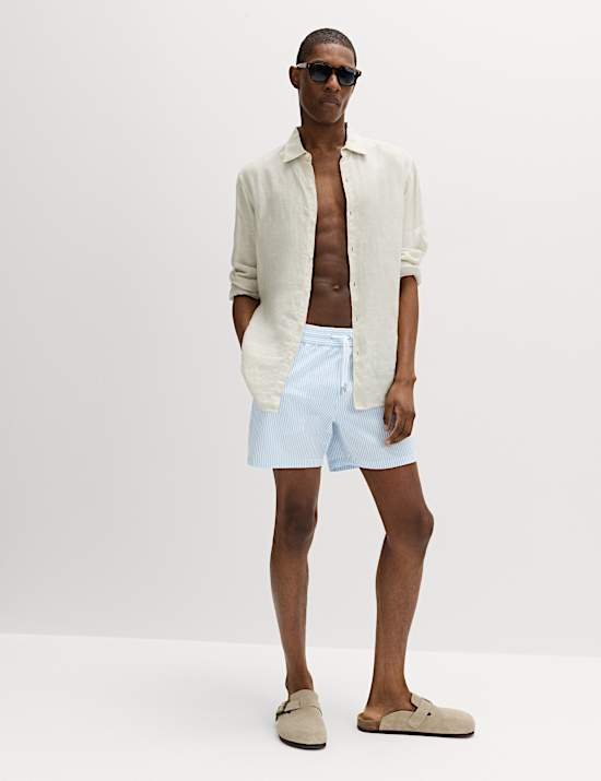 Seersucker Swim Shorts
