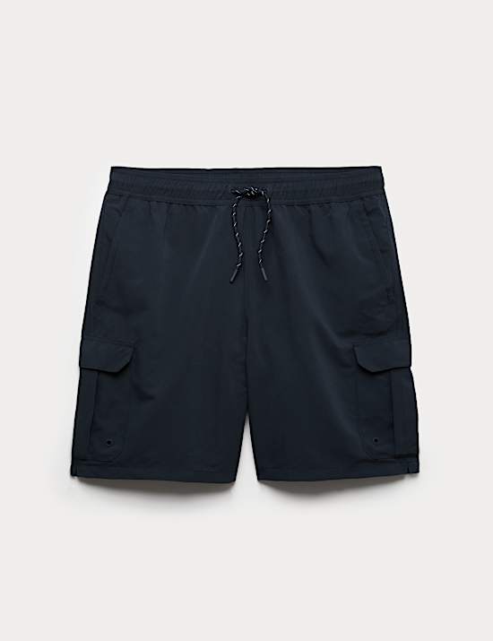 Quick Dry Longer Length Cargo Swim Shorts