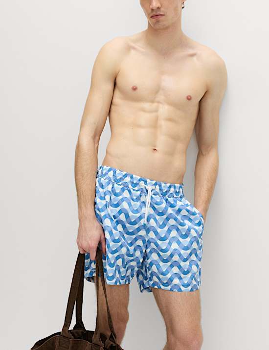 Quick Dry Printed Swim Shorts