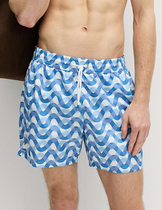 Quick Dry Printed Swim Shorts