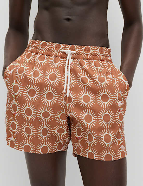 Quick Dry Textured Swim Shorts