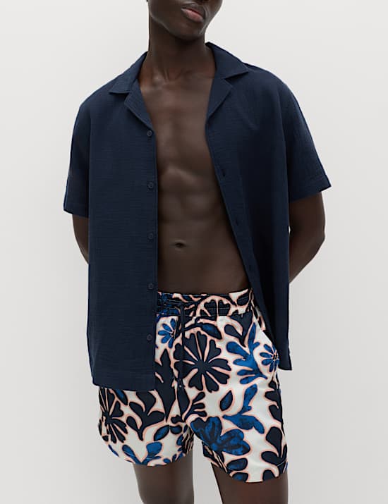 Quick Dry Floral Print Swim Shorts