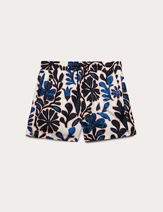 Quick Dry Floral Print Swim Shorts