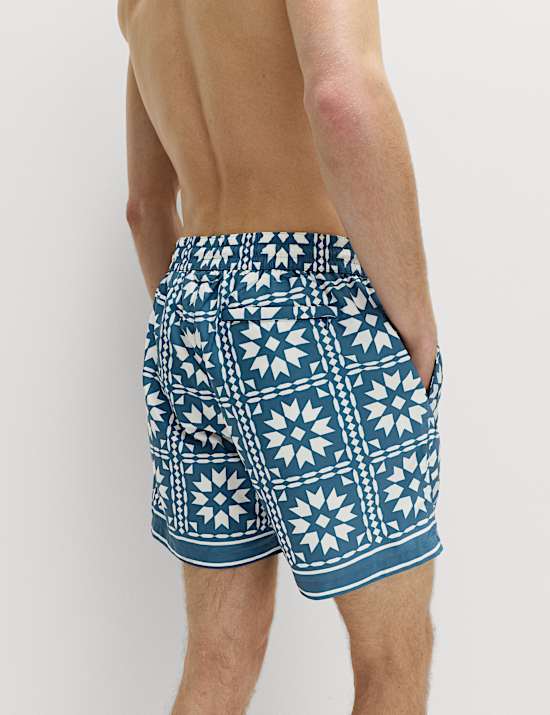 Quick Dry Printed Swim Shorts