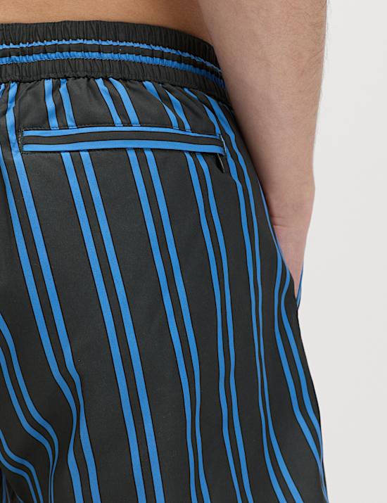 Quick Dry Striped Swim Shorts