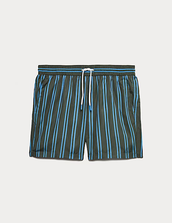 Quick Dry Striped Swim Shorts