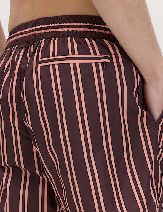 Quick Dry Striped Swim Shorts