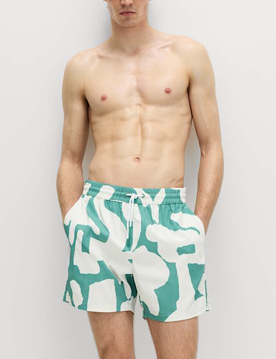 Quick Dry Printed Swim Shorts