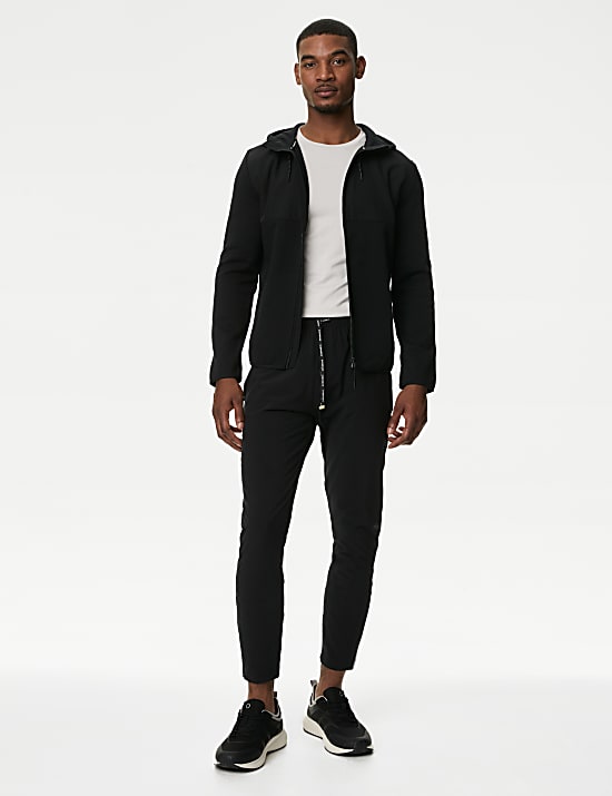 Cotton Rich Colour Block Zip Up Hoodie