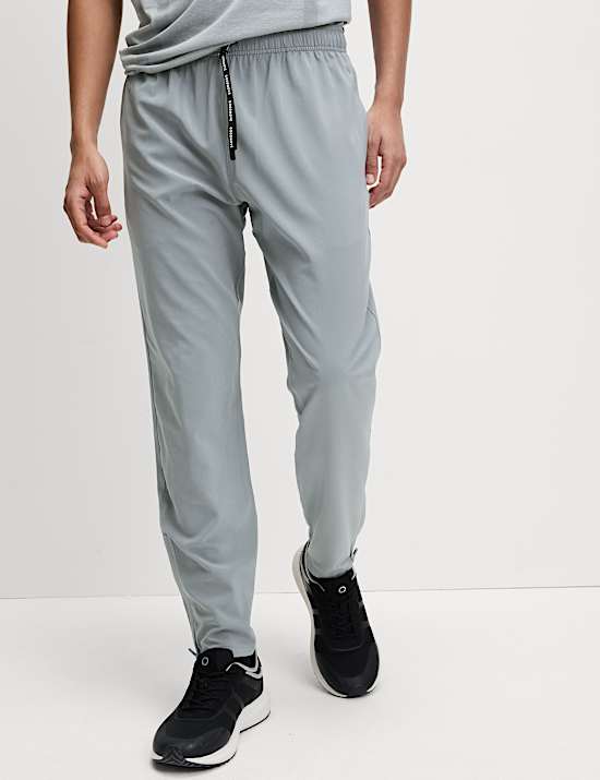Stretch Drawstring Zip Pocket Joggers