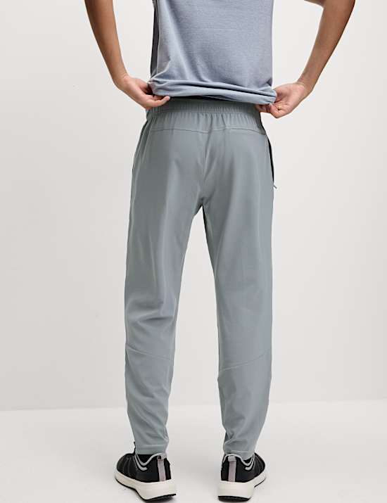 Stretch Drawstring Zip Pocket Joggers
