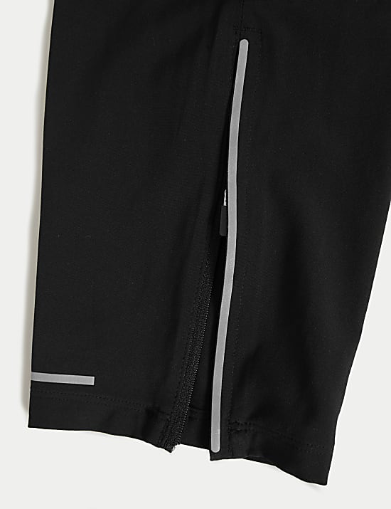 Pantalon de jogging en tissu extensible à poches zippées et cordon