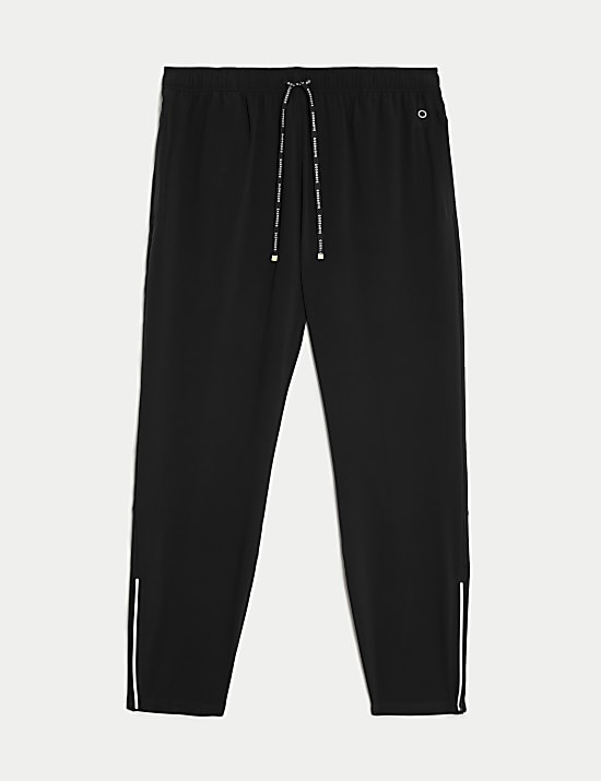 Pantalon de jogging en tissu extensible à poches zippées et cordon