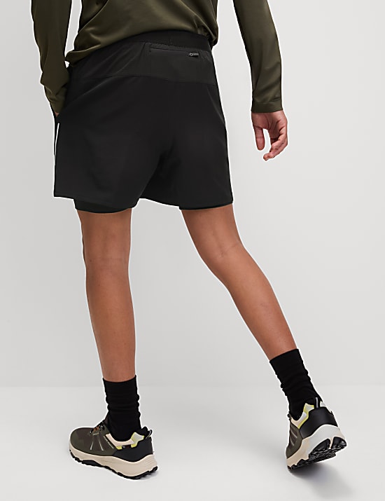 Short de sport effet superposé