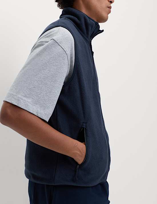 Micro Fleece Funnel Neck Gilet
