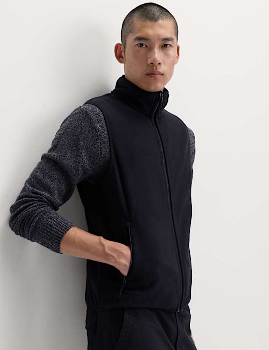 Micro Fleece Funnel Neck Gilet