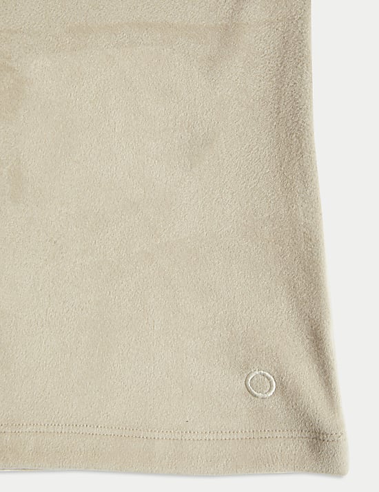 Fleecetop met opstaande kraag