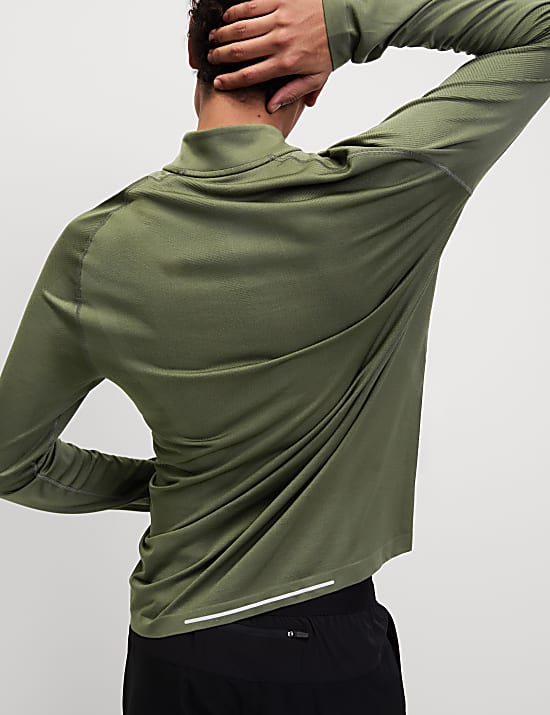 Funnel Neck Half Zip Top