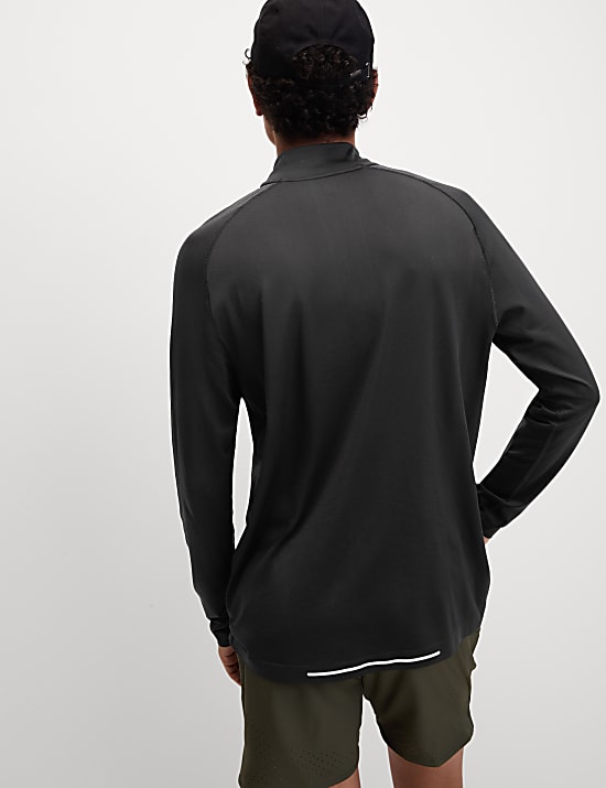 Funnel Neck Half Zip Top
