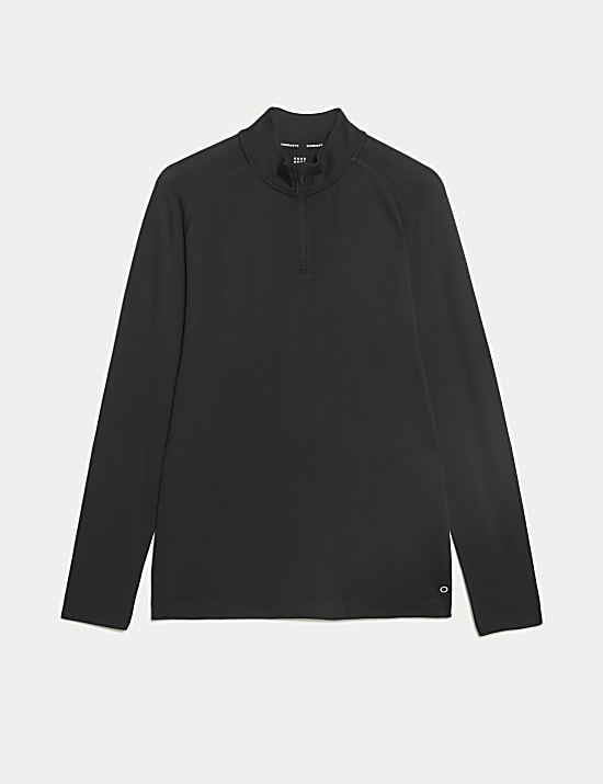 Funnel Neck Half Zip Top