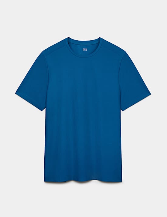 Activewear Jacquard Mesh Stripe T-Shirt