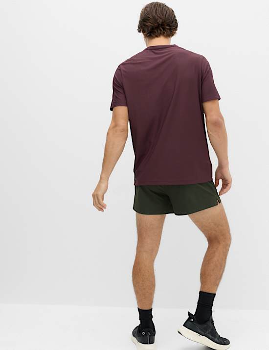 Activewear Jacquard Mesh Stripe T-Shirt