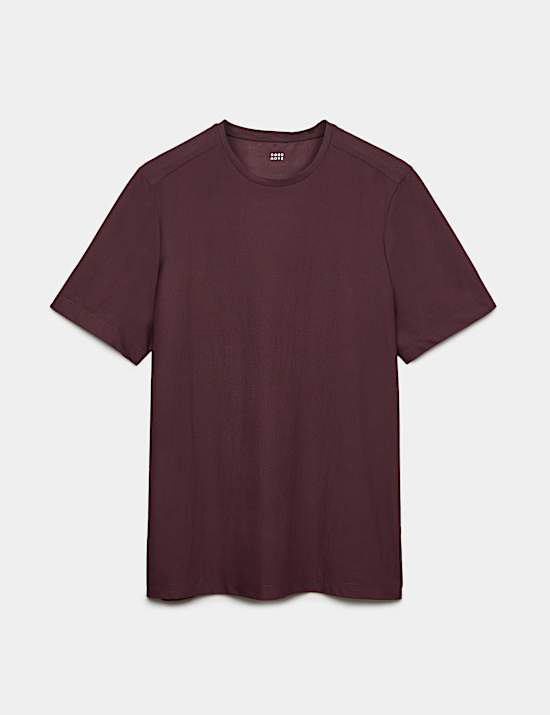 Activewear Jacquard Mesh Stripe T-Shirt