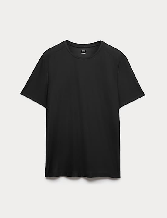 Activewear Jacquard Mesh Stripe T-Shirt