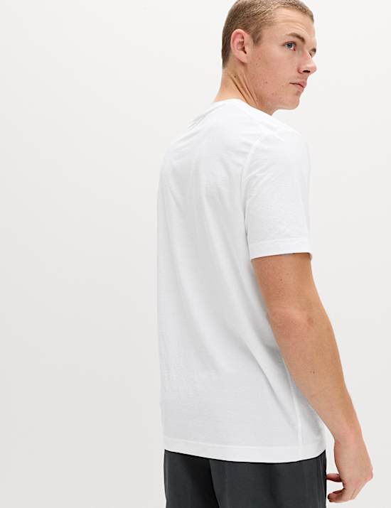 Activewear Jacquard Mesh Stripe T-Shirt