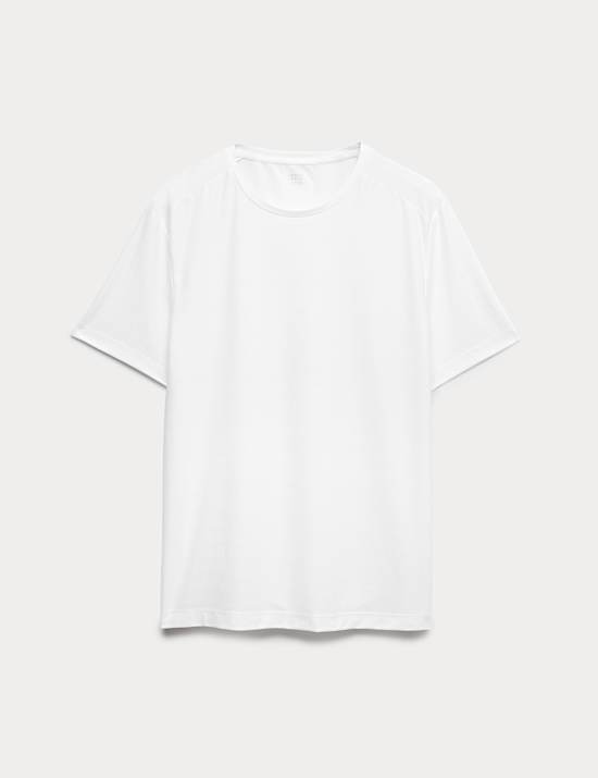 Activewear Jacquard Mesh Stripe T-Shirt