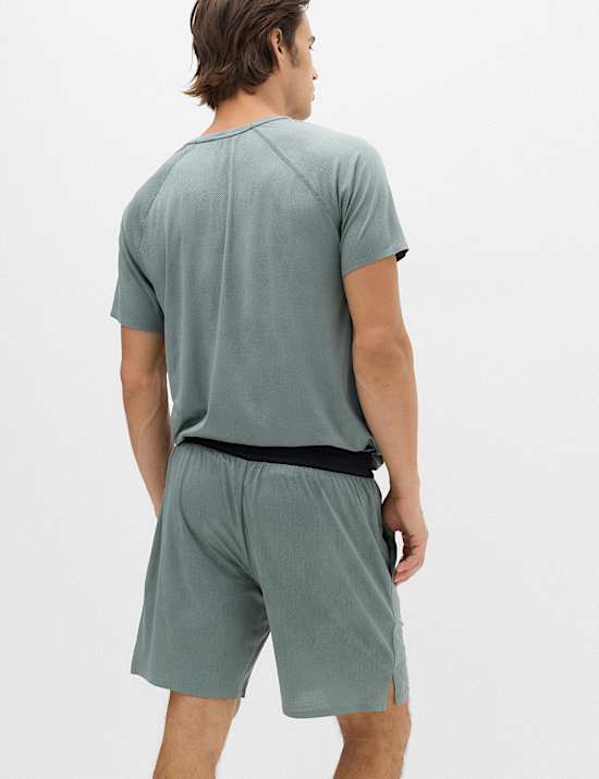 Jacquard Cloud 7" Elasticated Waist Sports Shorts