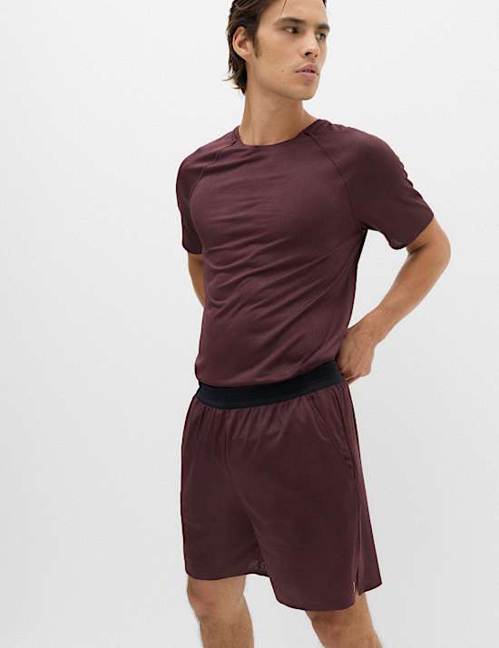 Jacquard Cloud 7" Elasticated Waist Sports Shorts