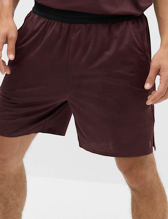 Jacquard Cloud 7" Elasticated Waist Sports Shorts