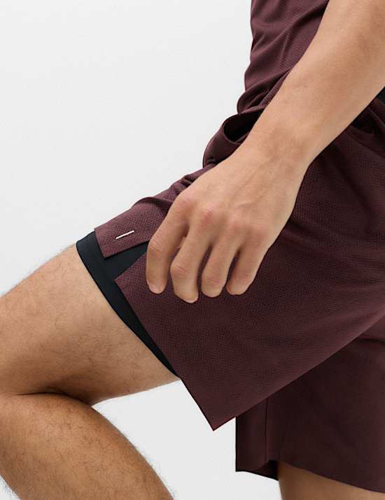 Jacquard Cloud 7" Elasticated Waist Sports Shorts